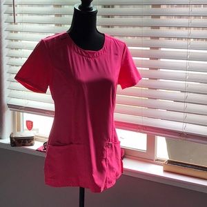 Cherokee uniform. INFINITY. Women’s Scrub Top and Bottom - SET. Petite XS. Pink.